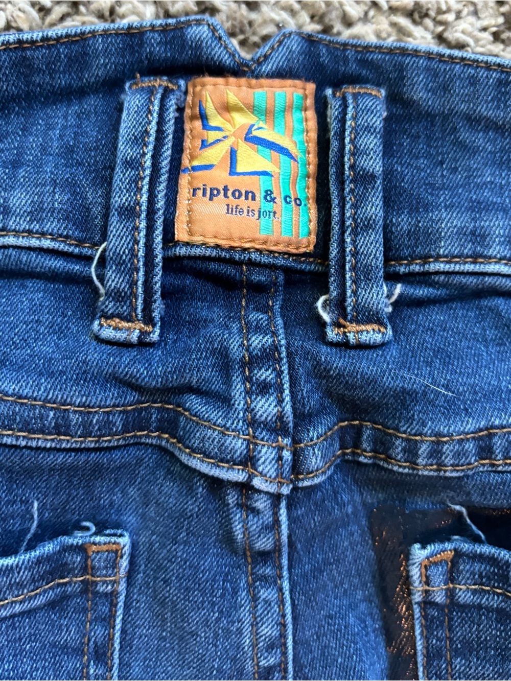 Women’s Ripton & Co. Classic Straight-Leg Jeans — Dark Blue - Picture 8 of 13